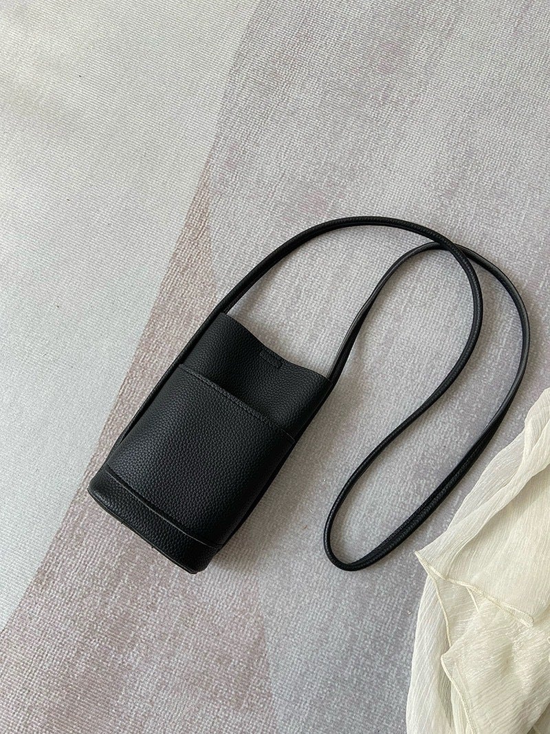 South Korea New Casual Crossbody Mobile Phone Bag Ins Simple Red Cute Mini Vertical Small Bag Coin Purse For Women - Image 1